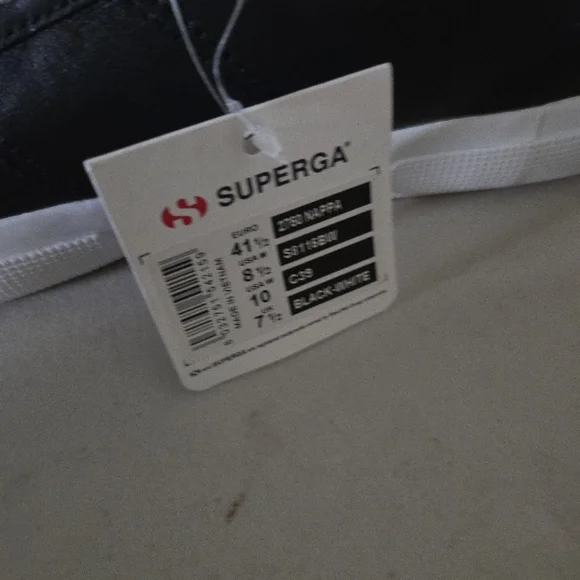 Superga 2750 Nappa Leather Classic Sneaker Women Size 10 New 082025 - Picture 8 of 9